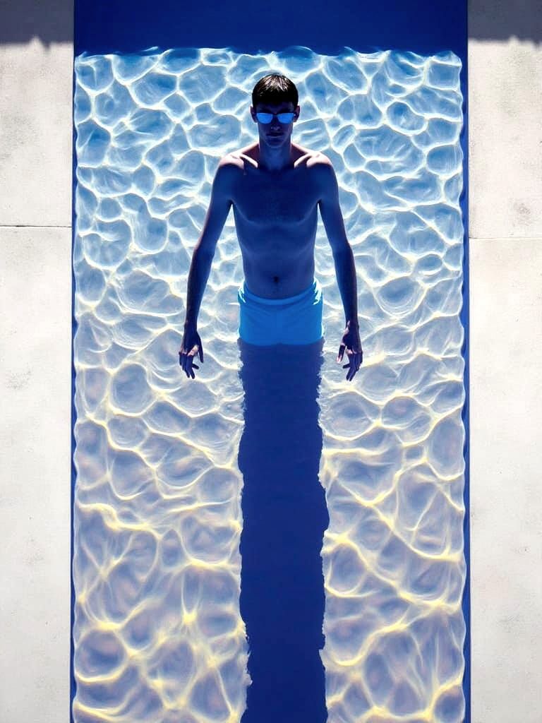 David Hockney's Poolside Scene
