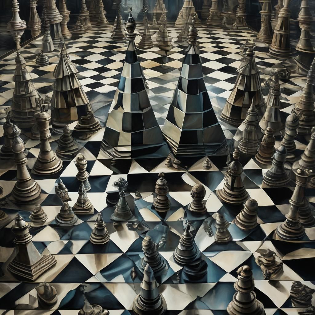 #surreal-september, chess pyramids ____ # 4a