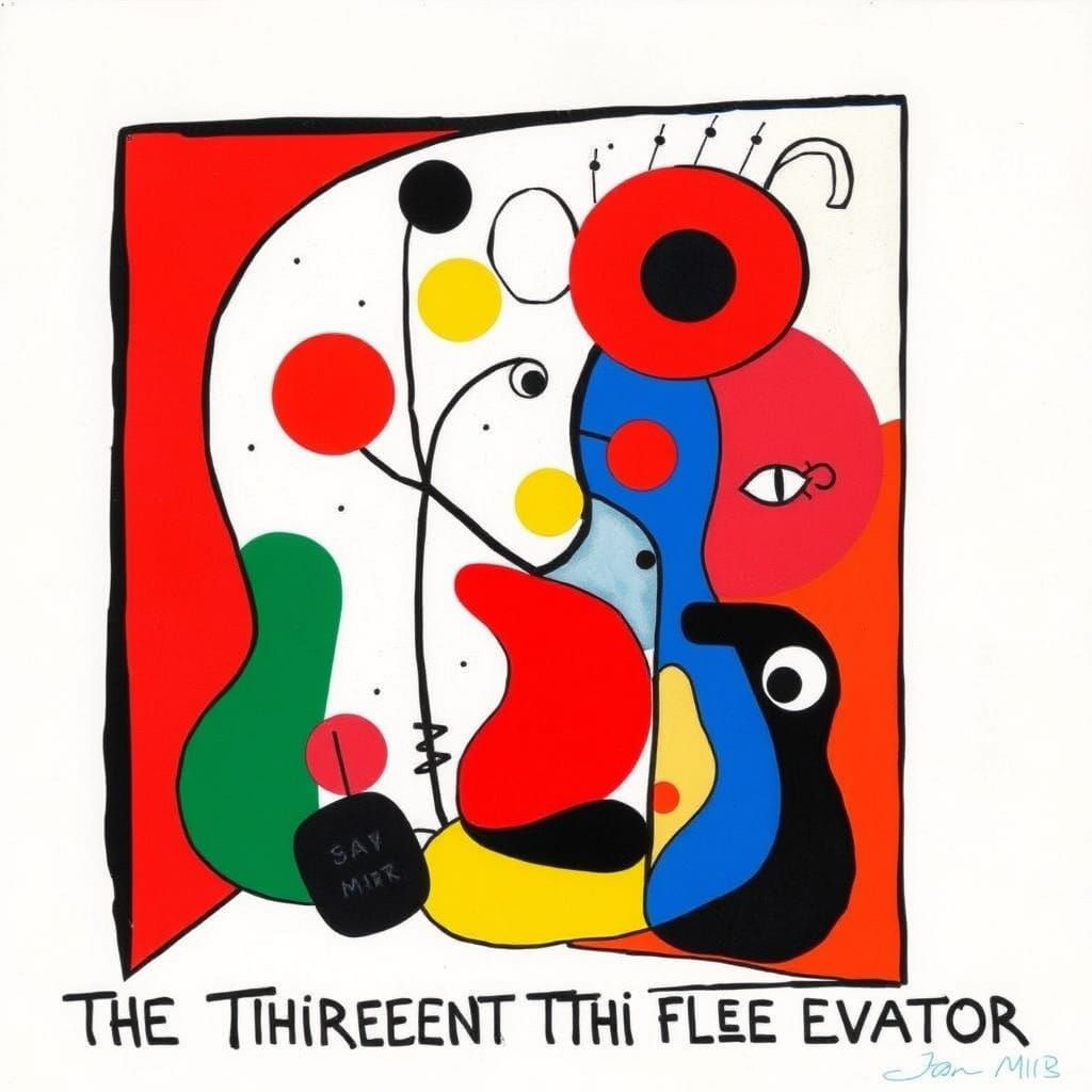Abstract Album Art Inspired by Joan Miró