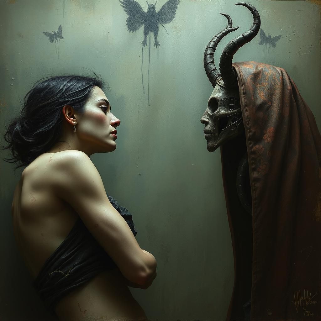 Surreal Anatomical Collage in Digital Art Style