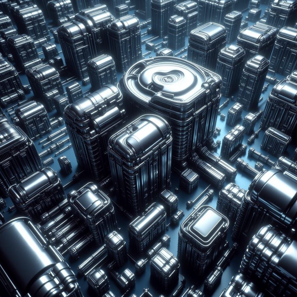 Futuristic Filigree Art: Ornate and Modern