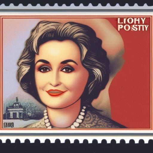 Dolly Parton Presidential Postage Stamp Art