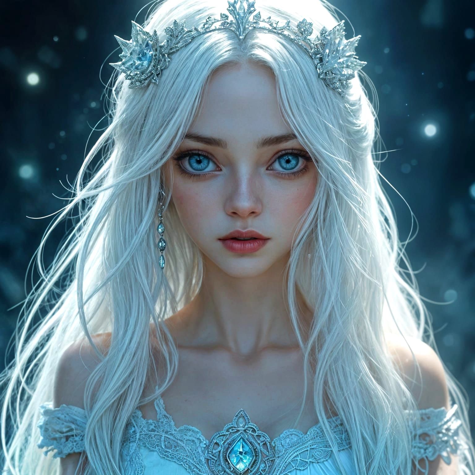 Realistic Princess Portrait in Dark Fantasy Style