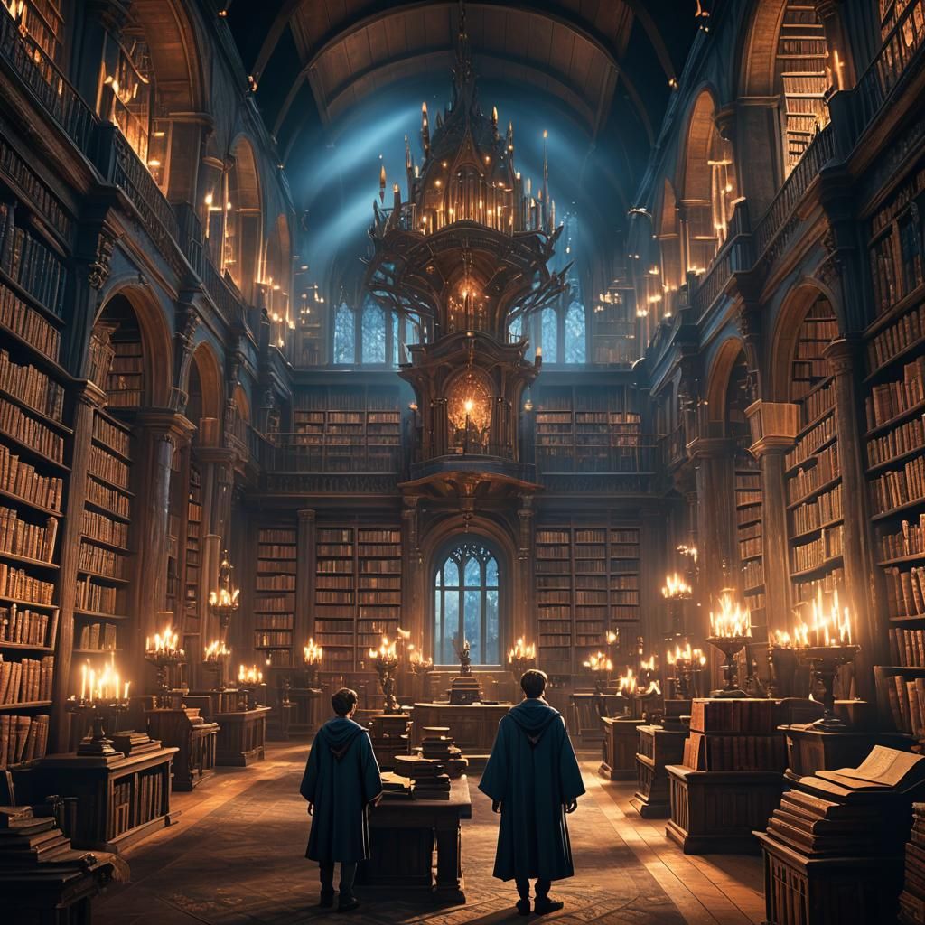 Mystical Library Concept Art in Unreal Engine