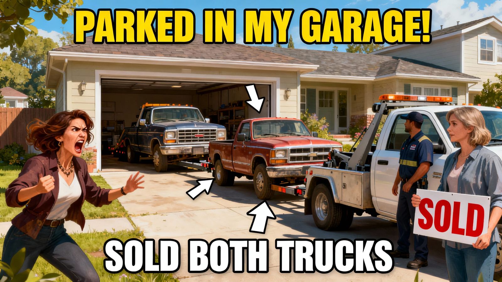 Suburban Homeowner Sells Trucks Amidst Furious Dispute