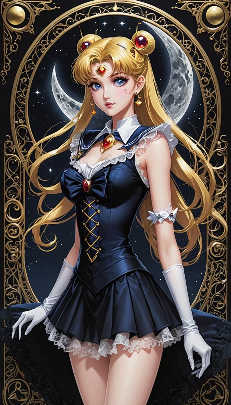 Sailor Moon in Gothic Lace Costume