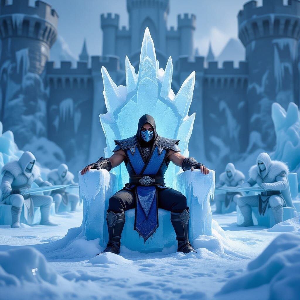 Frozen Wasteland Castle with Subzero on Ice Throne