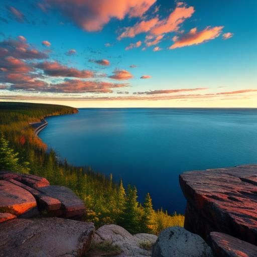 Lake Superior: AI Generated Image