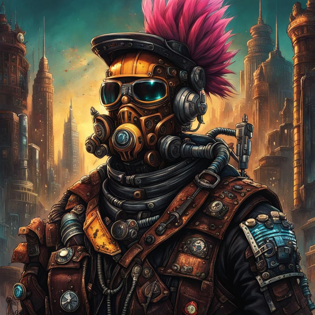 AI Creates Bizarre Punk Scene from Random Words