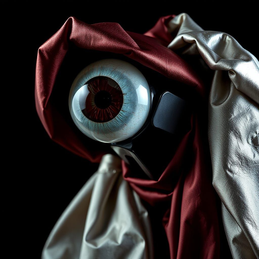 Eerie Eyeball with Volumetric Lighting