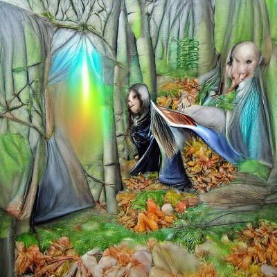 Noldor Elves Guard a Forest Gate