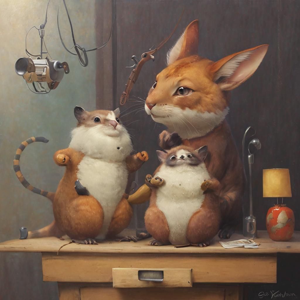 Animals Playing Jazz Music Concert