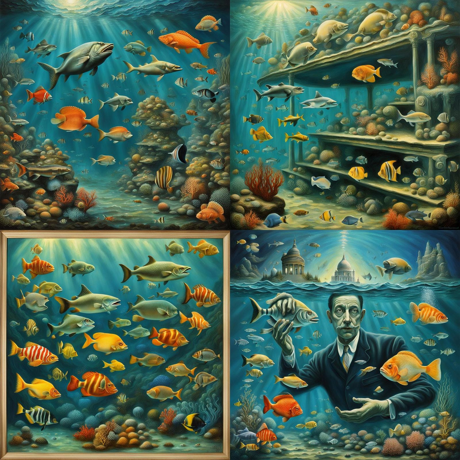 Surreal Underwater Evolution of Life