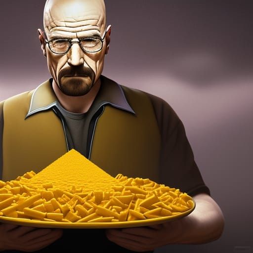 Walter White Made of Cheese, Detailed Art