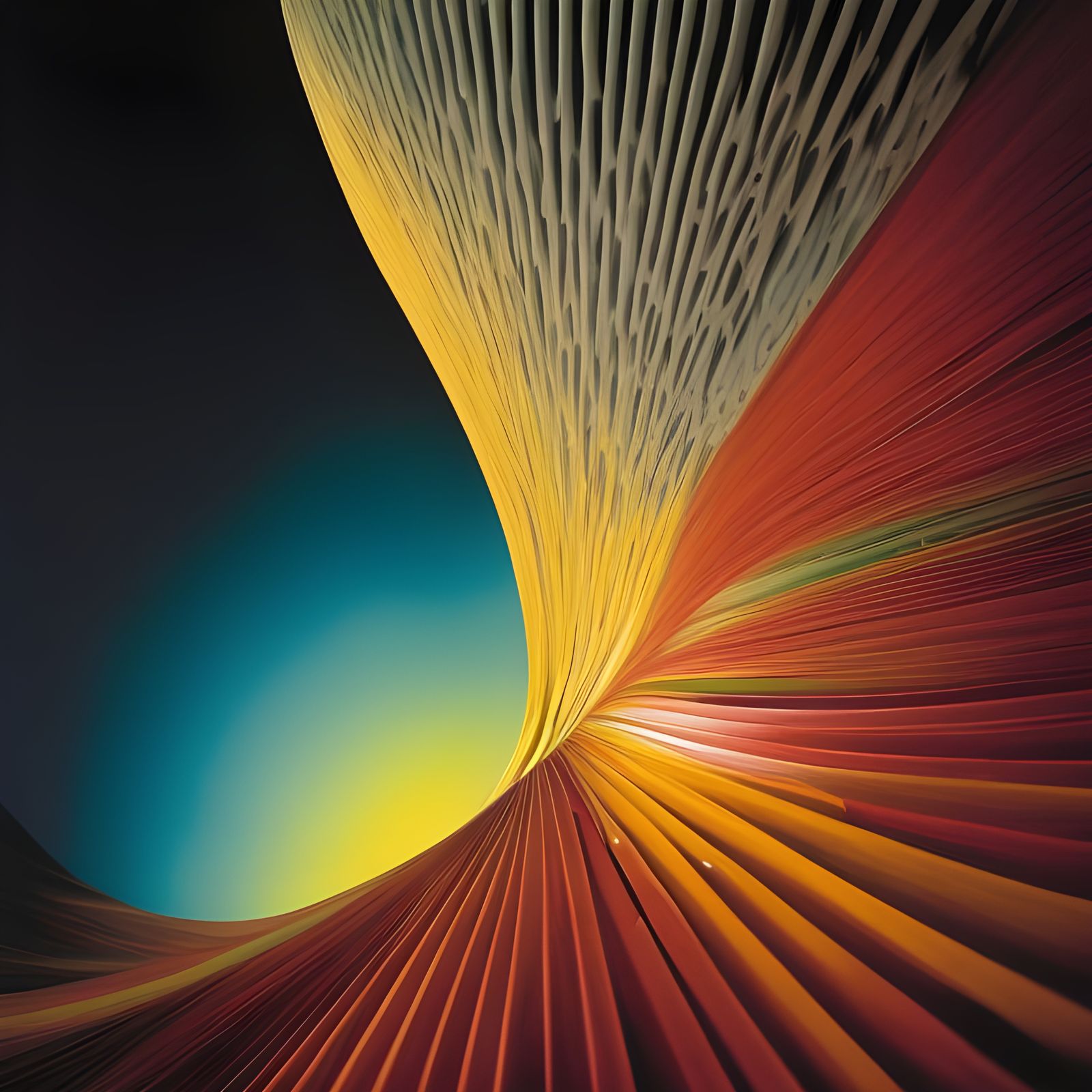 Abstract Art with Magical Particles and Light Dust