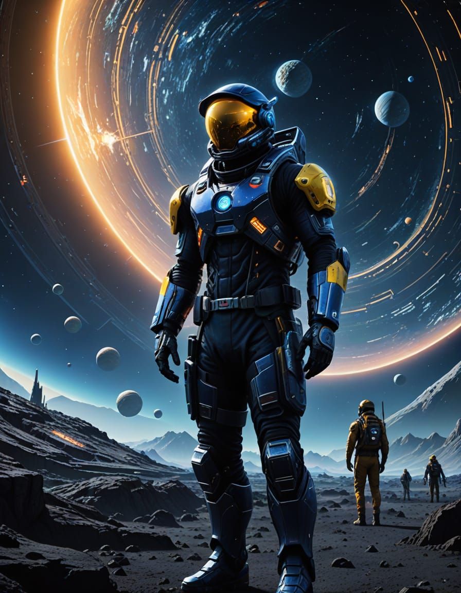 Futuristic Taiwanese Space Explorer with Nano-Carbon Fiber S...