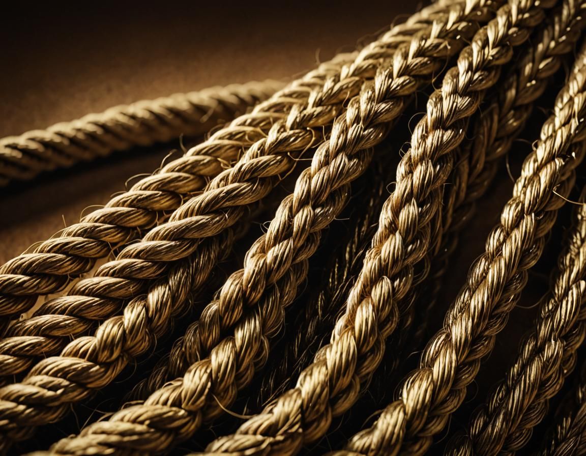 Frayed Rope Macro: Digital Art with Bokeh