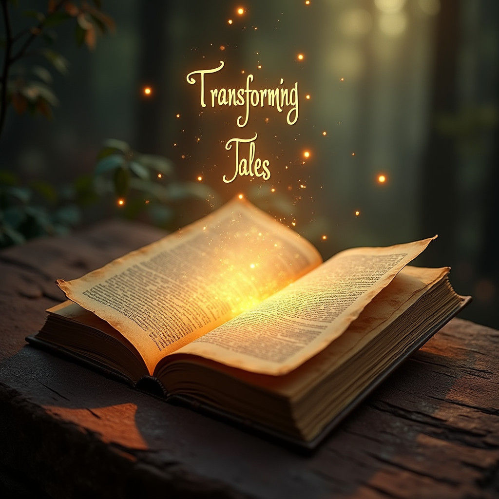 Transforming Tales: Holographic Storybook in Fantasy Style