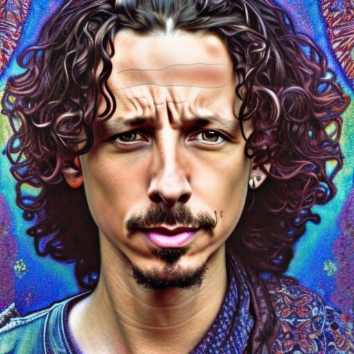 Hyperrealistic Portraits with Pointillé and Textured Shading