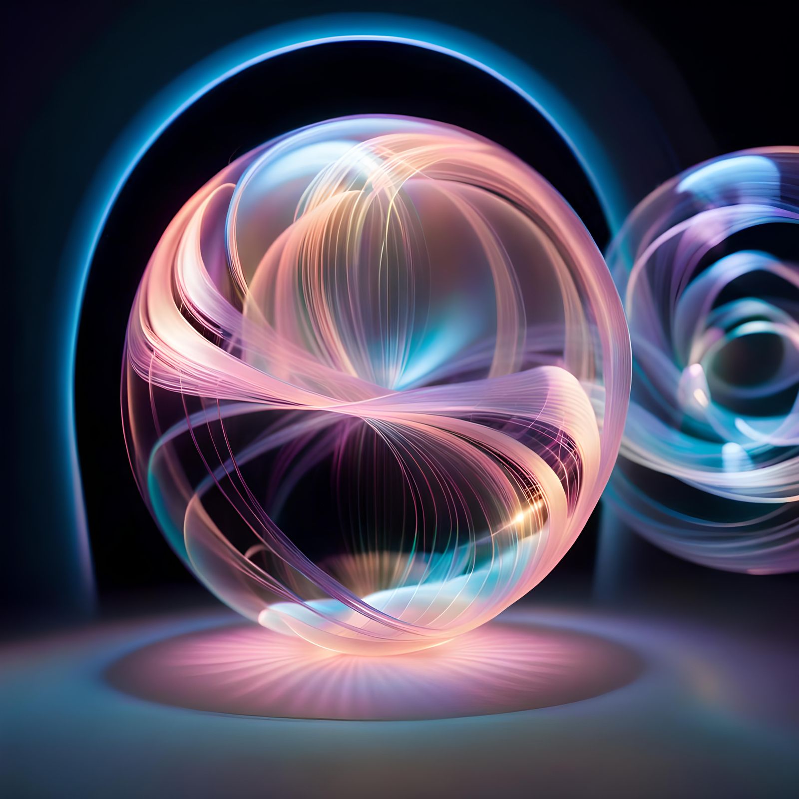 Exquisite Hologram of Bubble Flowers: Optical Illusion