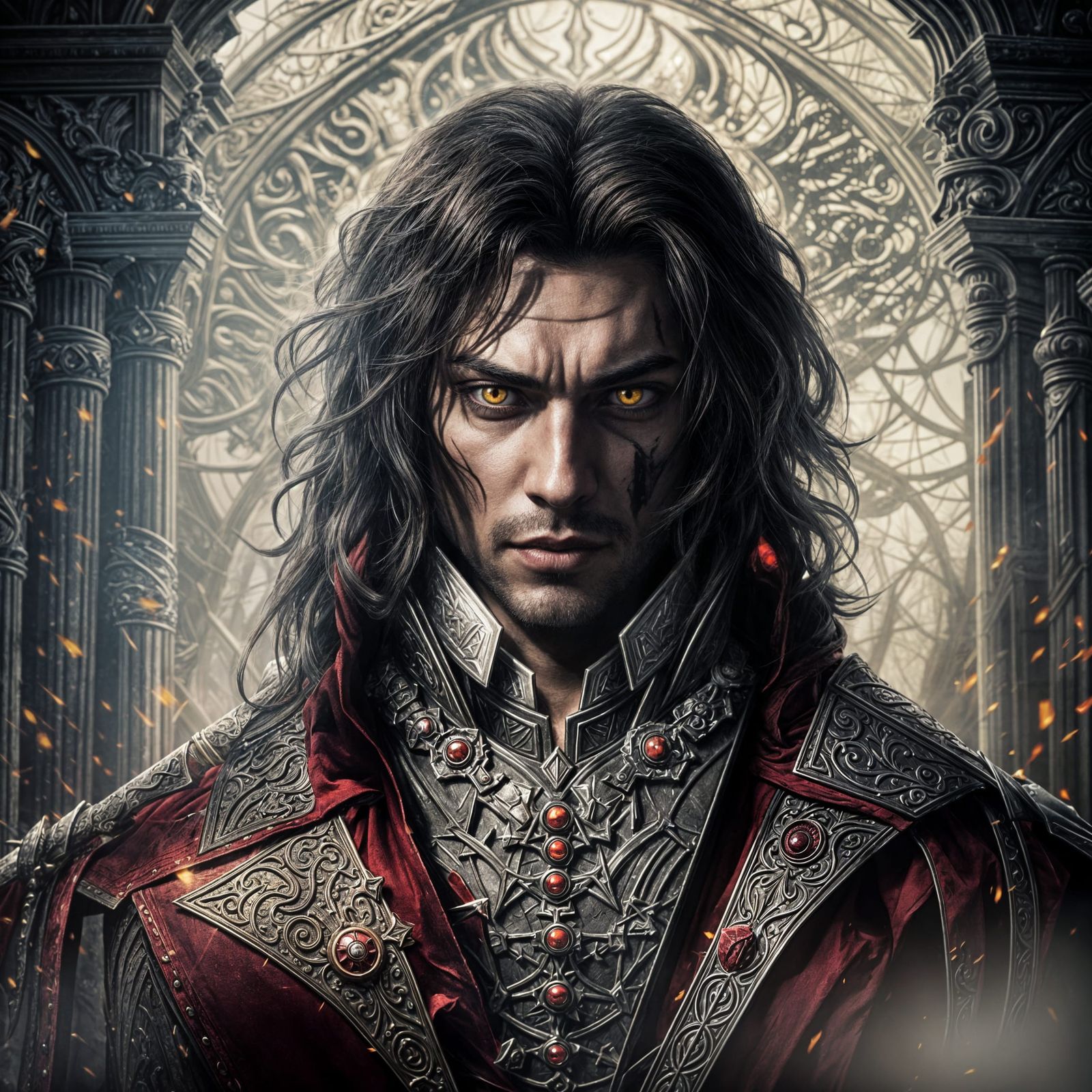 Dark Ages Vampire Blood Sorcery in Detailed Matte Painting