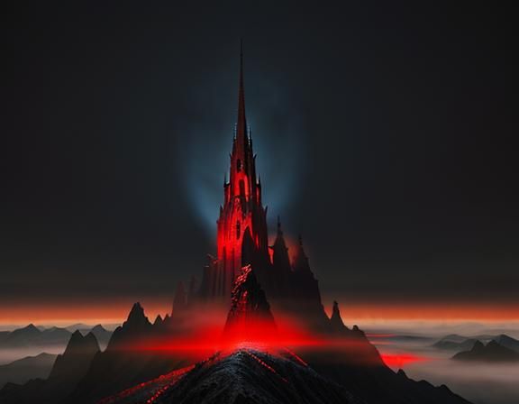 Crimson Spire with Arcane Mists and Sentinels