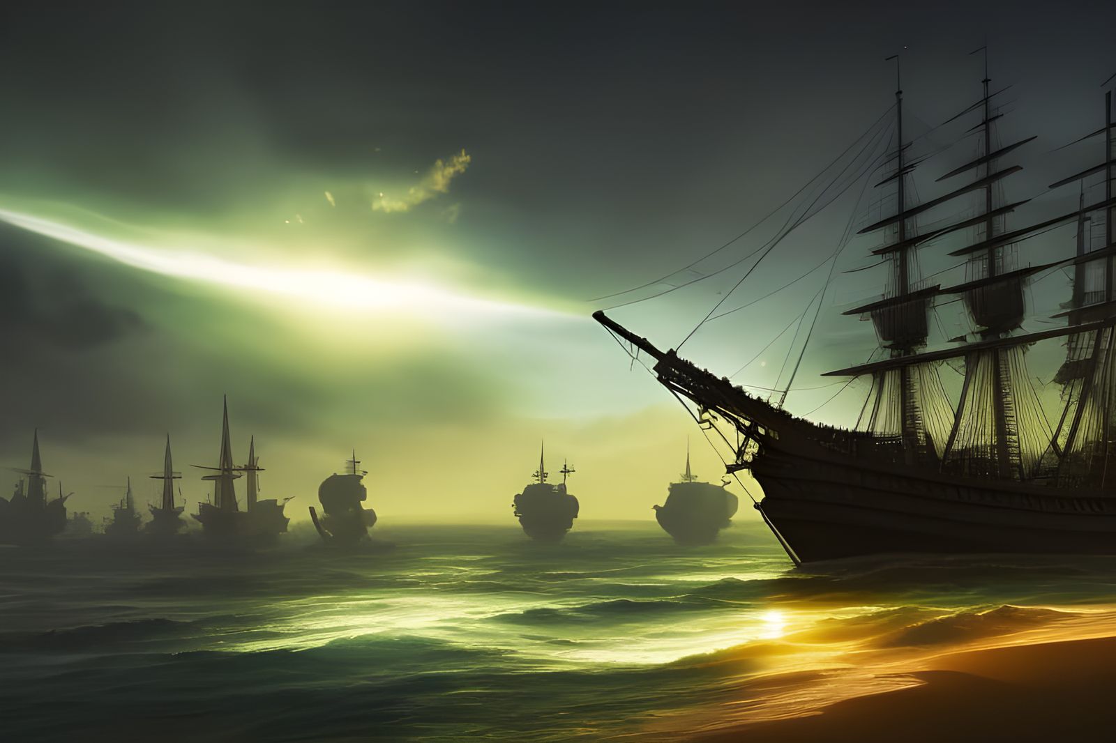 "Ever gazed upon the green flash, Master Gibbs?"