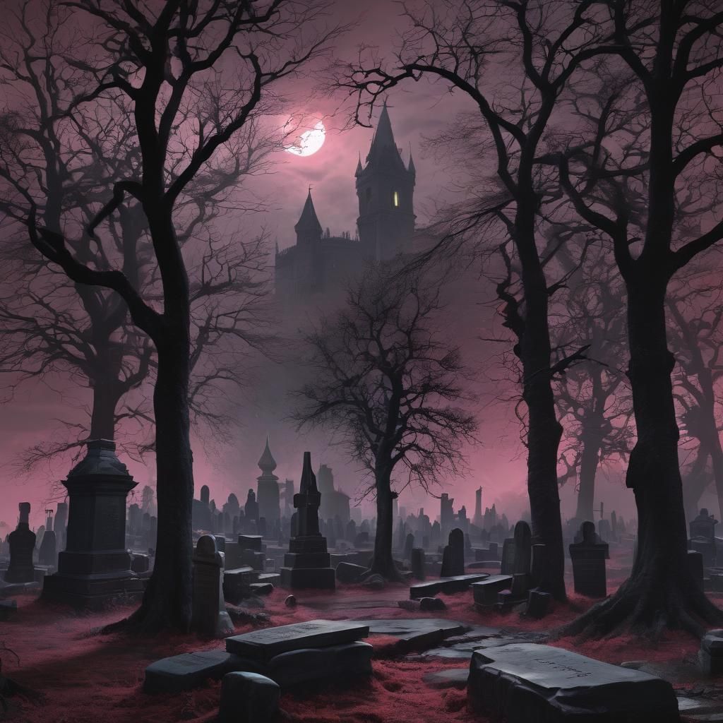 Dracula's Castle: Gothic Horror Scene