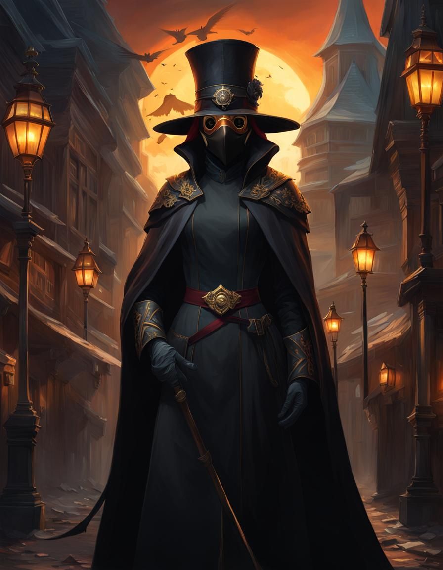 Sunset Shimmer as Plague Doctor in Dark Age