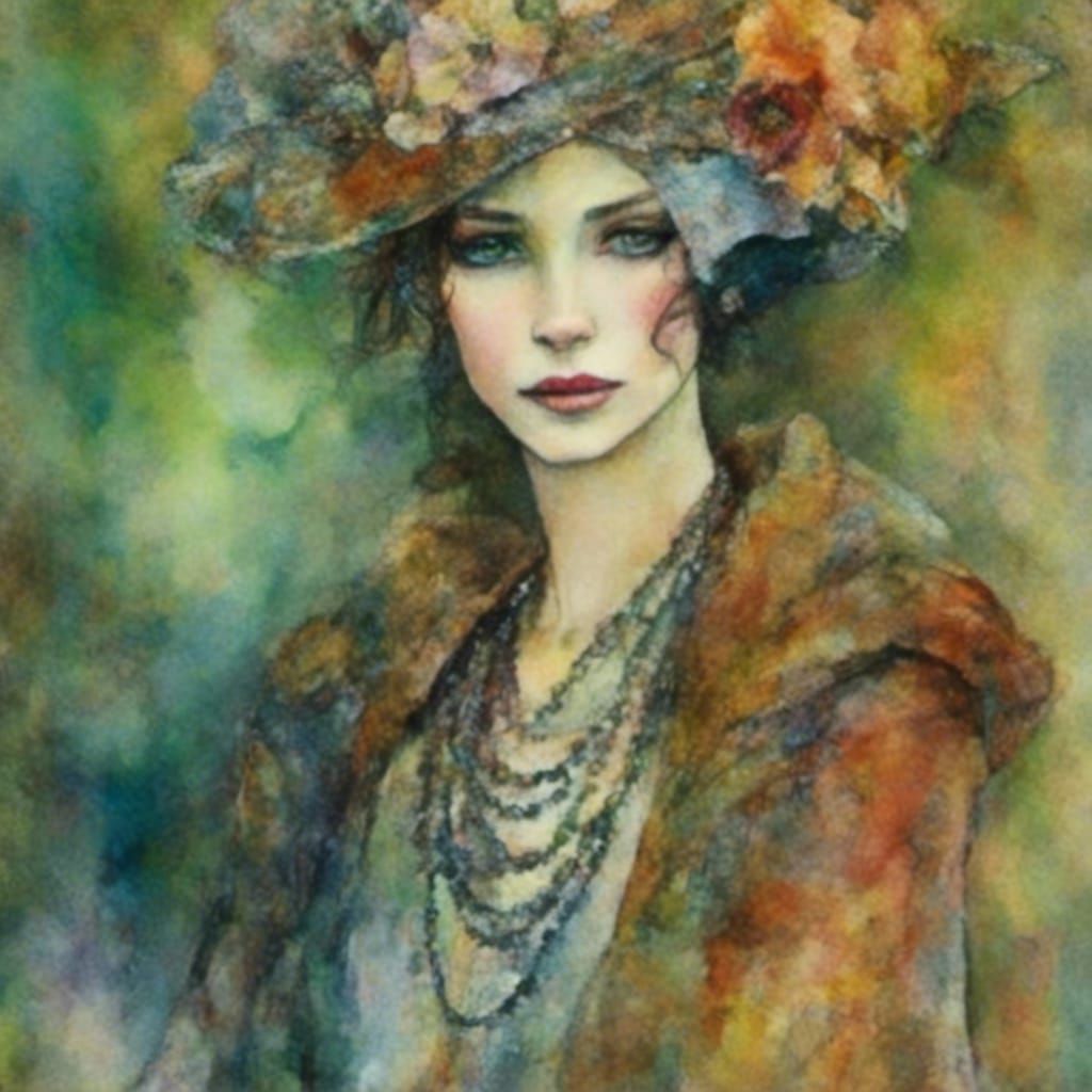 Art Deco Woman in Vintage Style