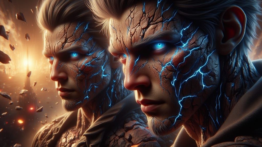 Ethereal Comic Book Art Depiction of a Swallowing Pride