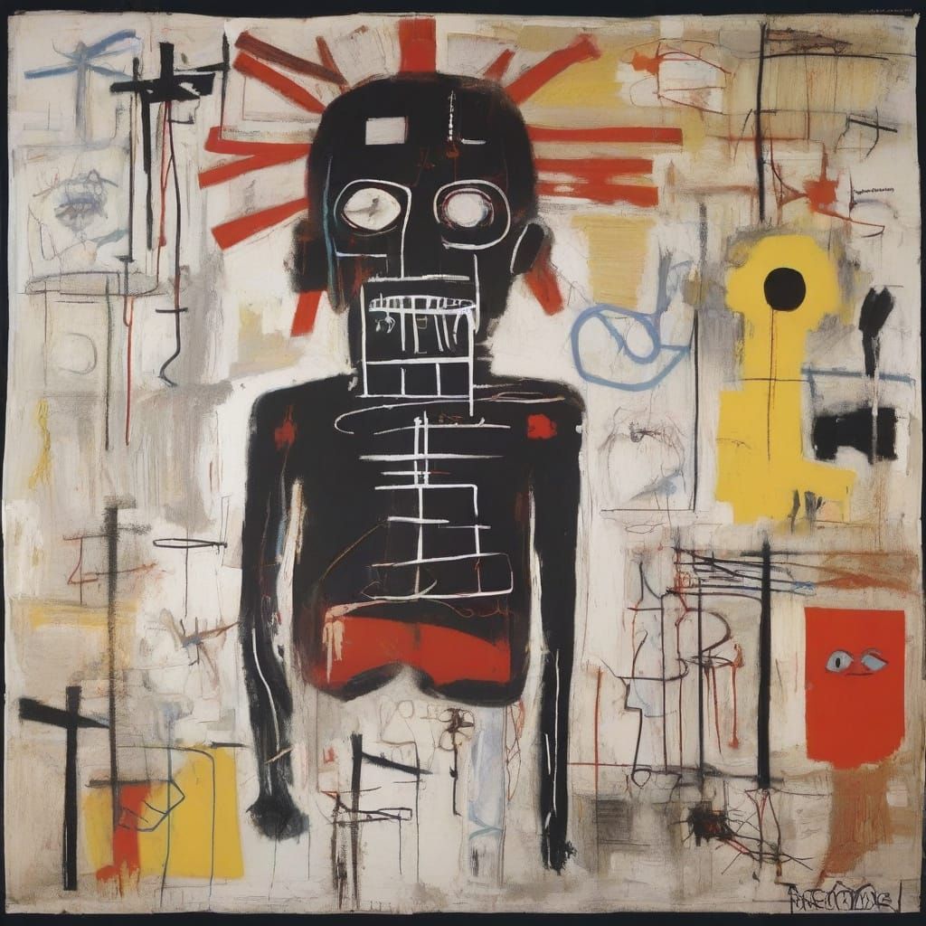 Neo-Expressionist Portrait of a Mysterious Figure