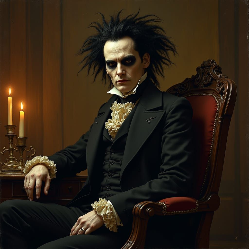 Victorian Gentleman Captured in Rembrandt-Era Studio