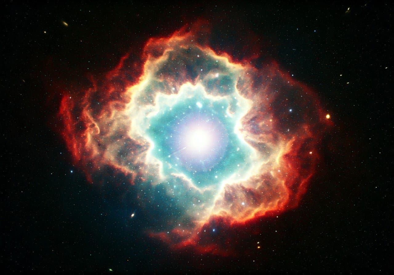 Vibrant Galaxy Rebirth in a Kaleidoscope of Light