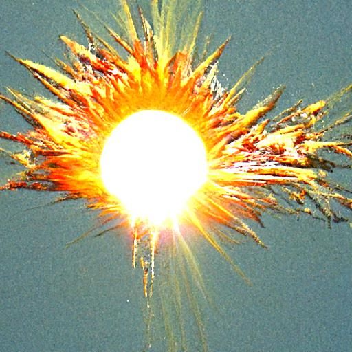 Dramatic Image of a Sun Exploding