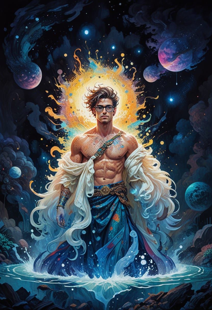 Striking Fantasy Fashion Illustration in Comic Style