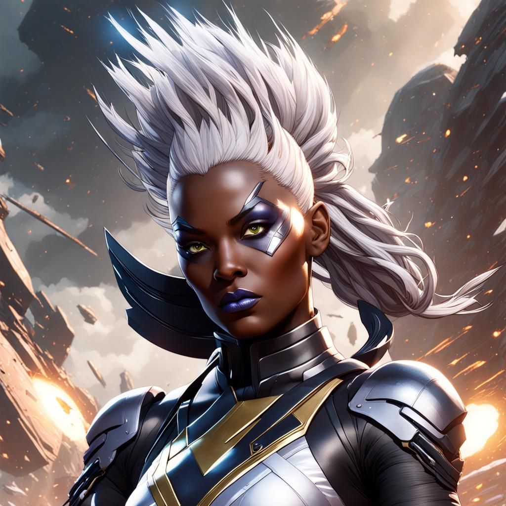 Storm in Spacesuit: Dark Fantasy Concept Art