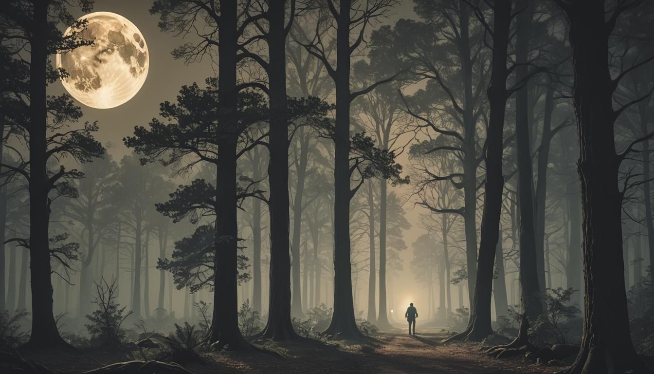 E.T. and Stranger Things Inspired Moonlit Forest