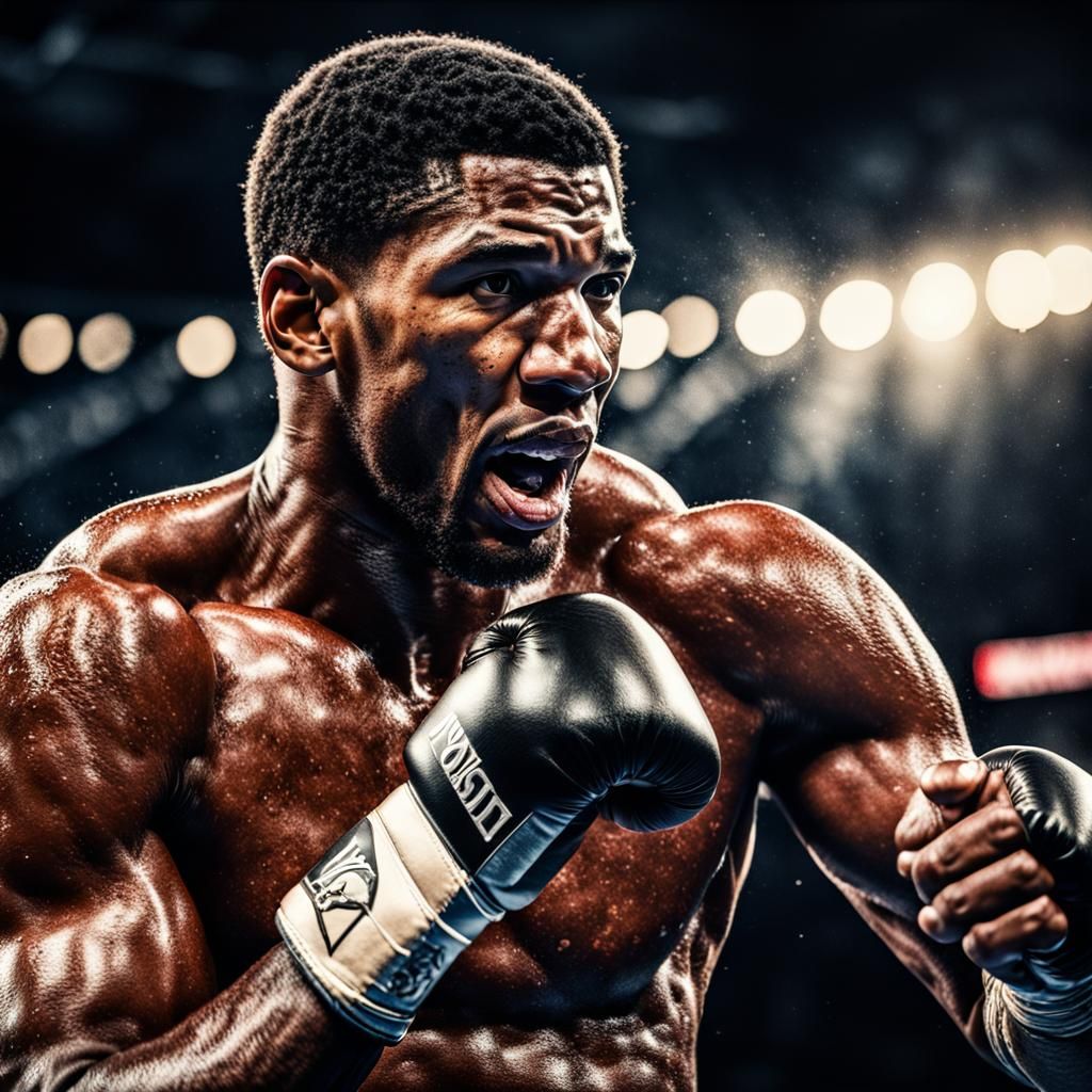 Hyperrealistic Portrait of Anthony Joshua in HDR