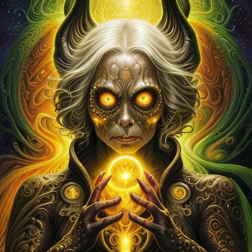 Surreal Alien Life Forms in Psychedelic Fractal Art