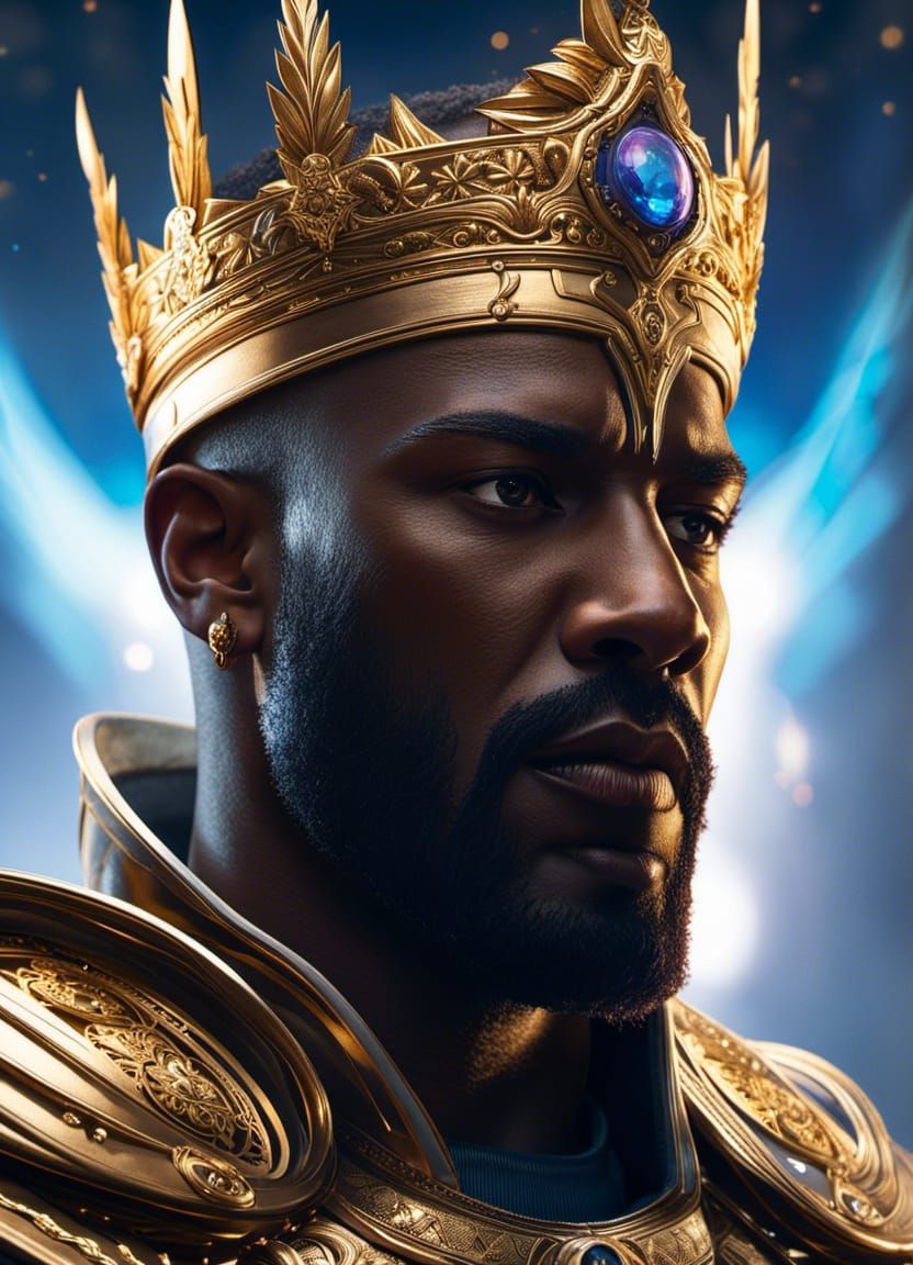 Heimdall in Exploding Silver Sky, Photorealism