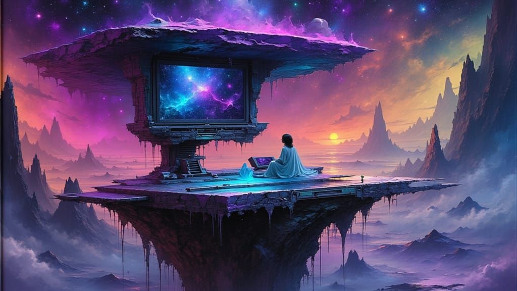 Avengers Ship Console in Surrealist Art Deco Style