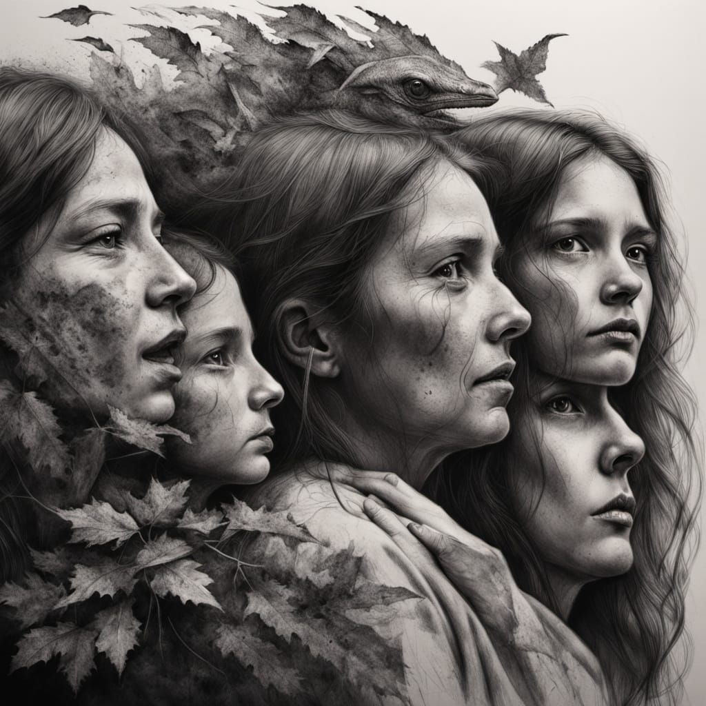 Whale in Flames: A Haunting 1960s-Style Illustration