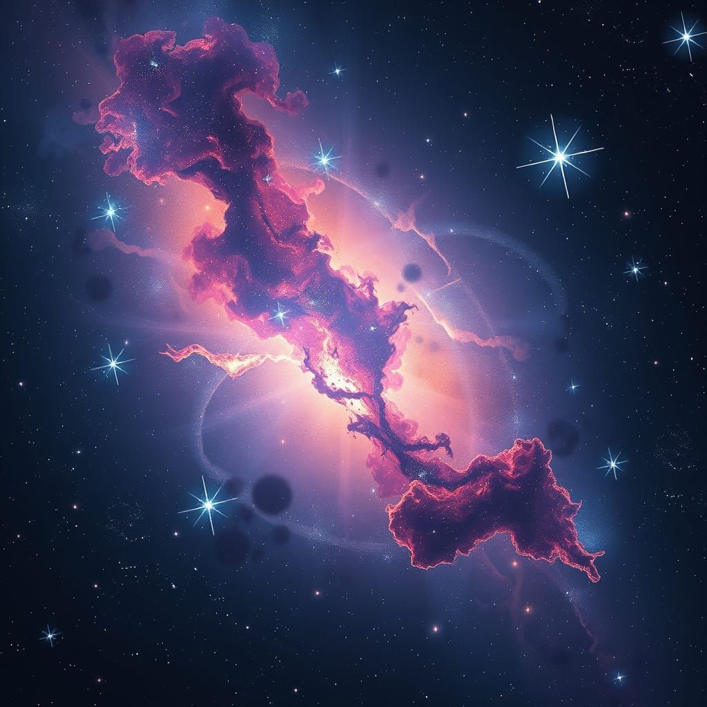 Cosmic Vortex in Digital Art