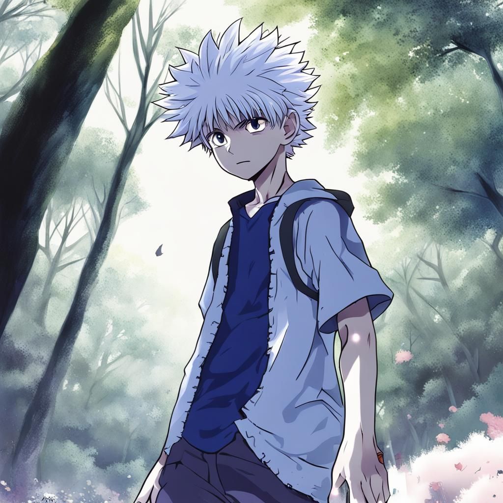 Killua in Anime Key Visual Style