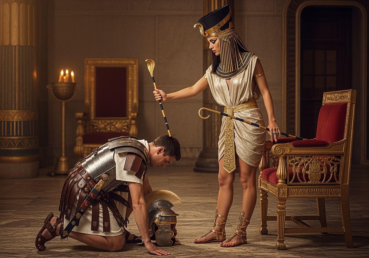 Egyptian Queen in Opulent Throne Room: Professional Photogra...