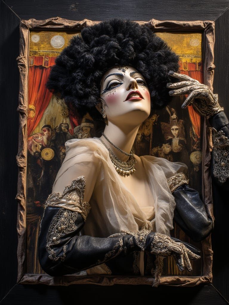 Berlin Cabaret Poster: Gloria Swanson in Weimar Style