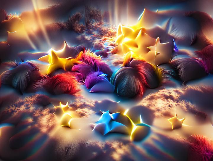 Celestial Stars in Volumetric Lighting