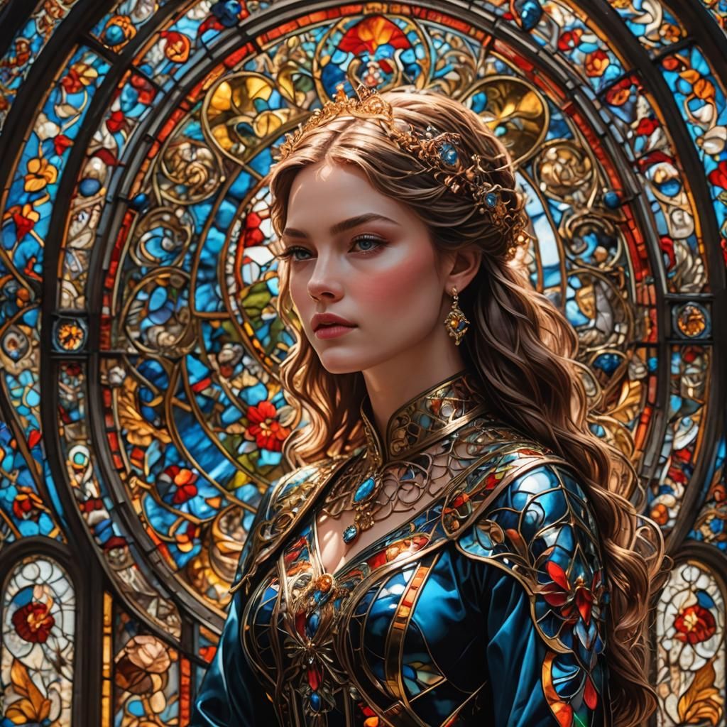 Beauty behind a stained-glass