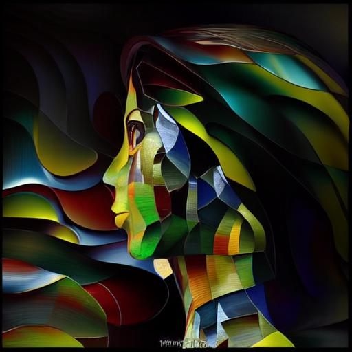 Vibrant Mosaic Patchwork in Expressionist Style